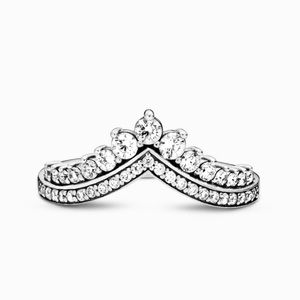 Pandora Princess Wishbone Ring, Sterling Silver, Cubic Zirconia